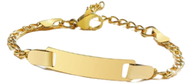 Baby Tauf-Armbänder | Personalisierte 3D Edelstahl-Armband  + kostenlose Gravur