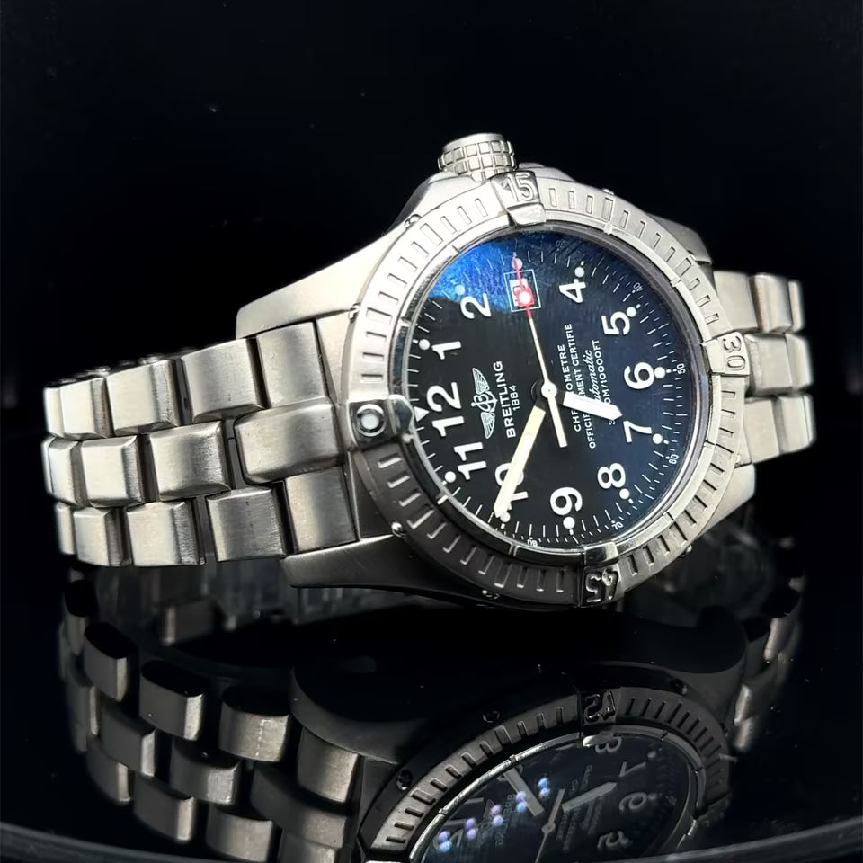 Breitling Avenger Seawolf E17370 42mm Titanium Watch