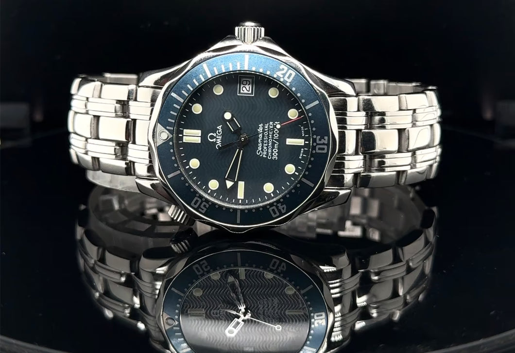 Omega Seamaster 36 mm Automatik – Blaues Zifferblatt & Lünette