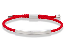 Lade das Bild in den Galerie-Viewer, Geflochtenes Plattenarmband mit Gravur | Verstellbares Edelstahl-Armband für Damen
