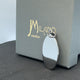 Kostenlose 3D Gravur+ Anhänger | Personalisierte Edelstahl-Anhänger in Stahl, oval, glänzend